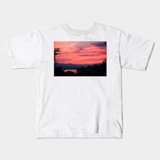 Sunset over Lake Garda Kids T-Shirt